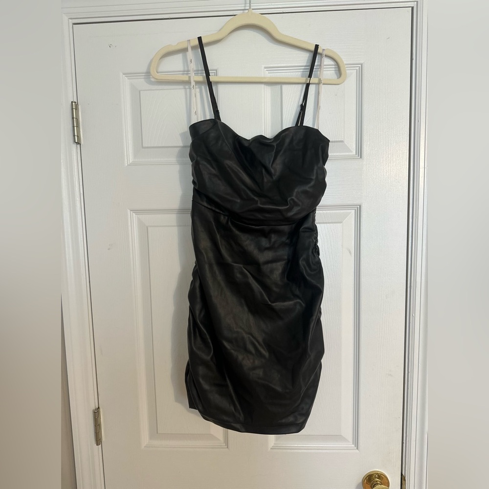 Black Strapless Mini Dress